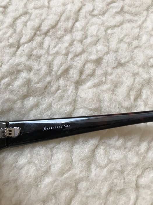 Brązowe damskie okulary przeciwsłoneczne Belutti polarized vintage