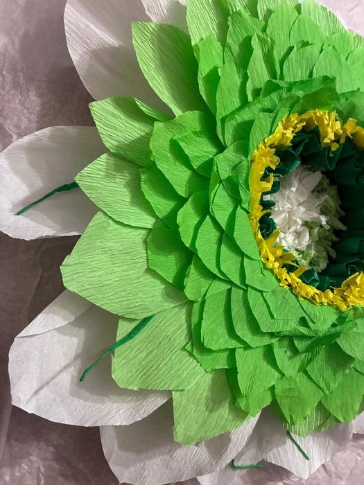 Kwiat XXL dzień babci i dziadka,3D z  bibuły, na urodziny imieni