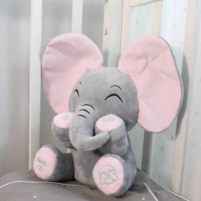 СЛОН играет в ПРЯТКИ игрушка Музыкальная развивающая плюшевый