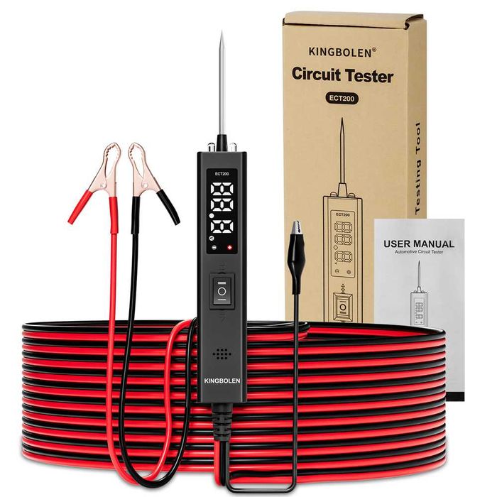 KINGBOLEN ECT200 Tester obwodów samochodowych sonda 12V 24V