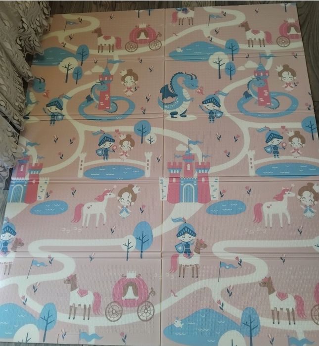 Mata edukacyjna piankowa dwustronna dla niemowląt xpe 180x150 cm
