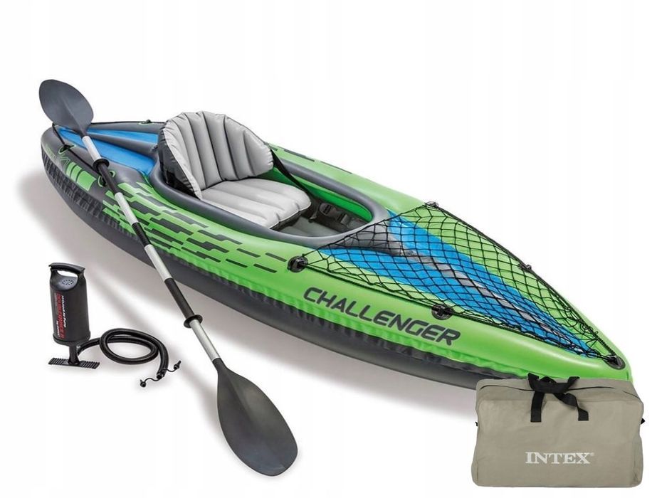 Kajak Challenger K1 Jednoosob. Zestaw 68305 Intex
