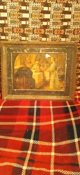 Картина на металле  "Смотрины".