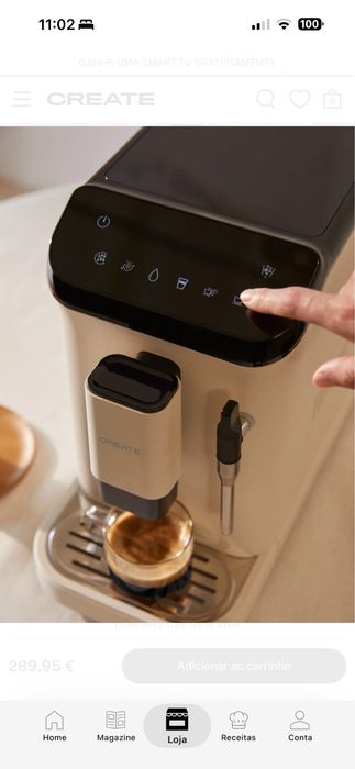 Maquina cafe grão CREATE Thera Matic Touch