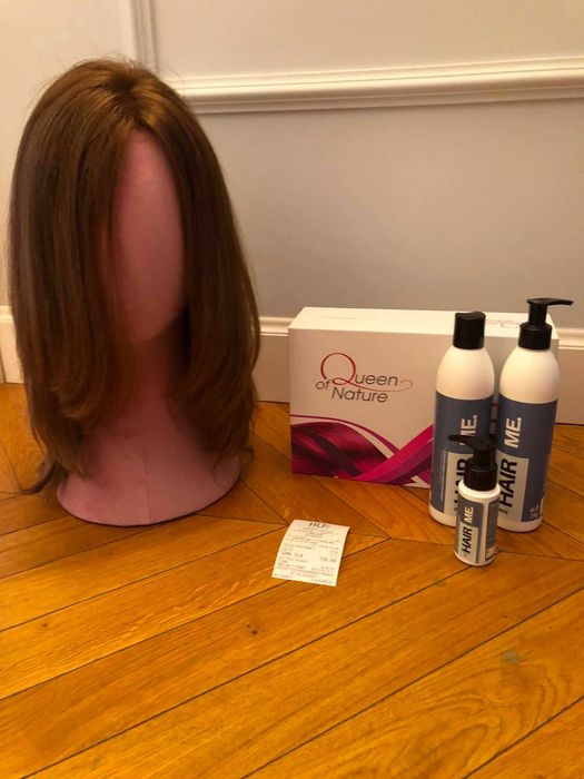 Naturalna peruka słowiańska ciemny blond