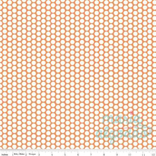 Oportunidade: Tecido 100% algodão a 6€/m - White Honeycomb Orange