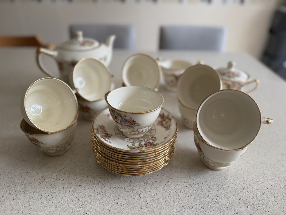 Serviço de chá de porcelana inglesa - James Kent