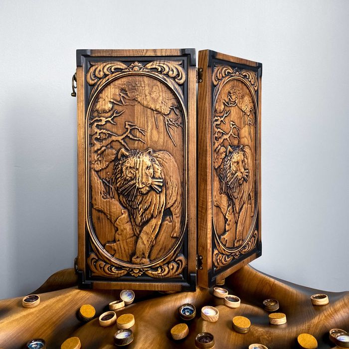 Подарок Мужчине НАРДЫ Премиум качества Ручной работы из Массива дерева