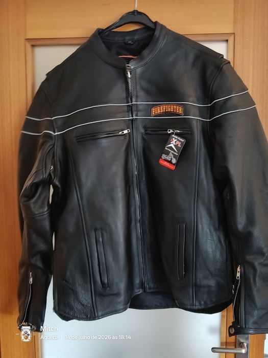 Casaco motard novo