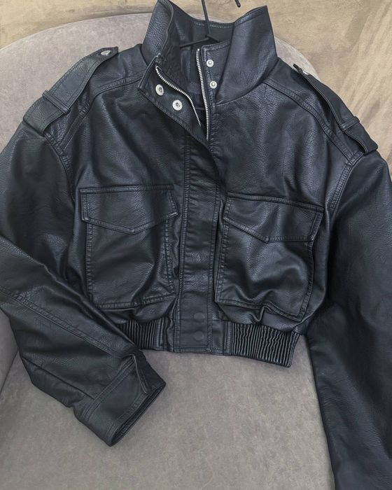 Куртка-бомбер екошкіра