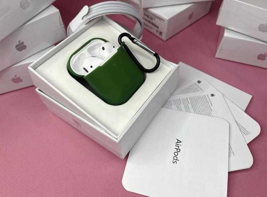 Топовые Наушники АирПодс 2 1в1 +чехол
