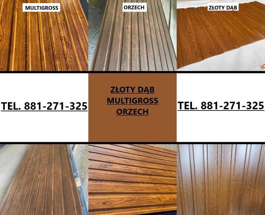 Blacha Drewnopodobna elewacyjno-podbitkowa ! Na wymiar cięta !