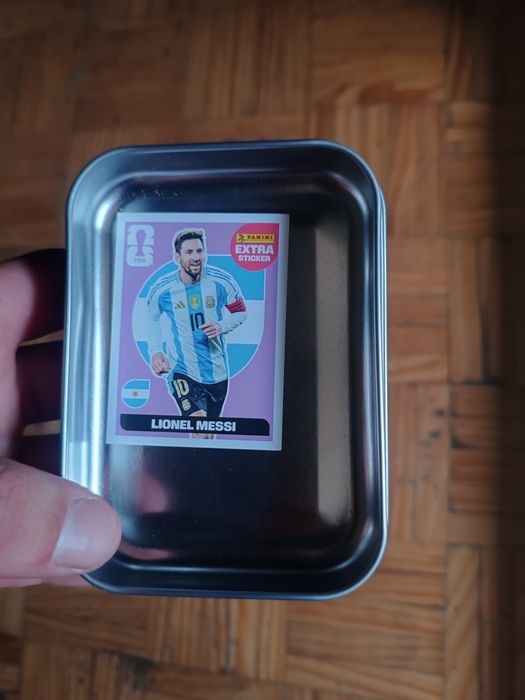 Cromo extra stickers Messi mundial 2026