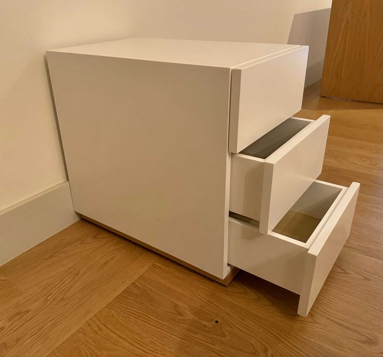 bloco gavetas laca branco