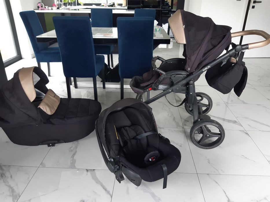 Wózek Bebetto Luca 2w1 + nosidło MARS + akcesoria