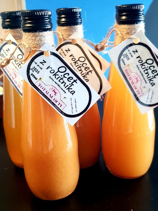 Ocet żywy z rokitnika 300ml TOTALNE OCTY
