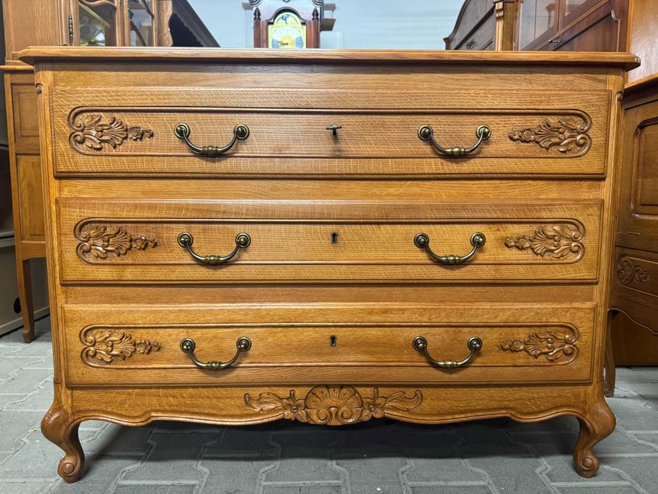 Komoda drewniana komoda Ludwik komoda dębowa