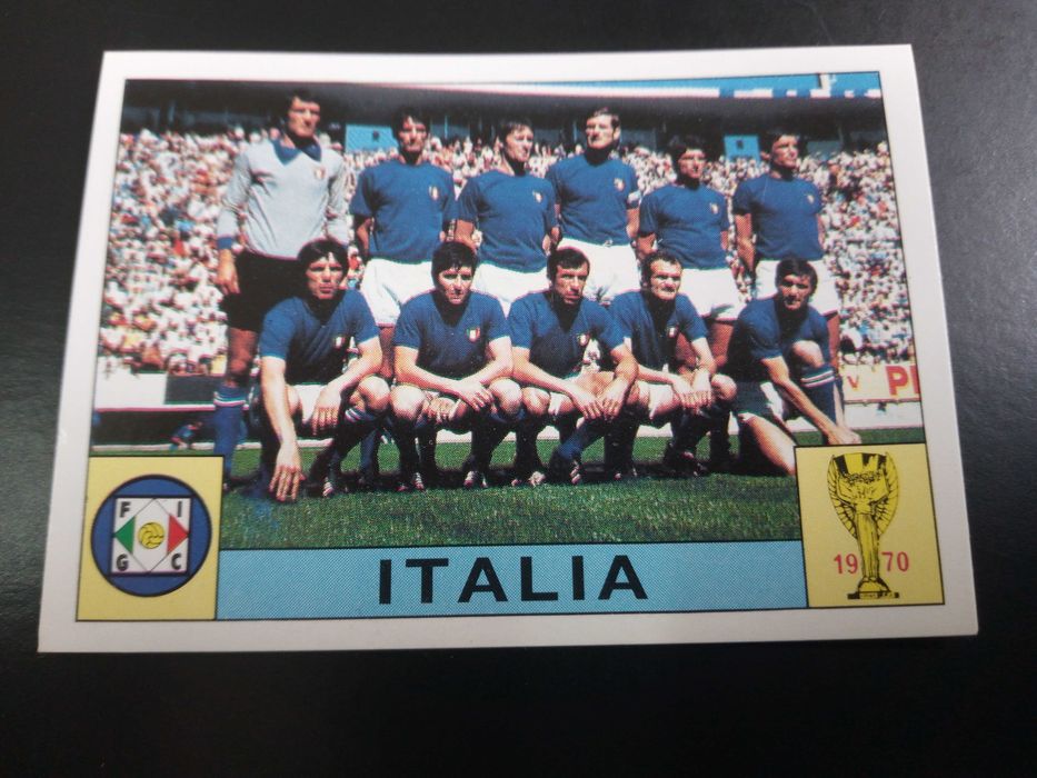 Cromo Panini World Cup Story da Seleção de Itália no Mundial de 70