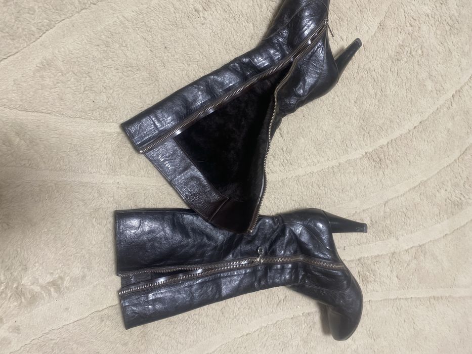 Adami high-heel leather boots in size 37.5