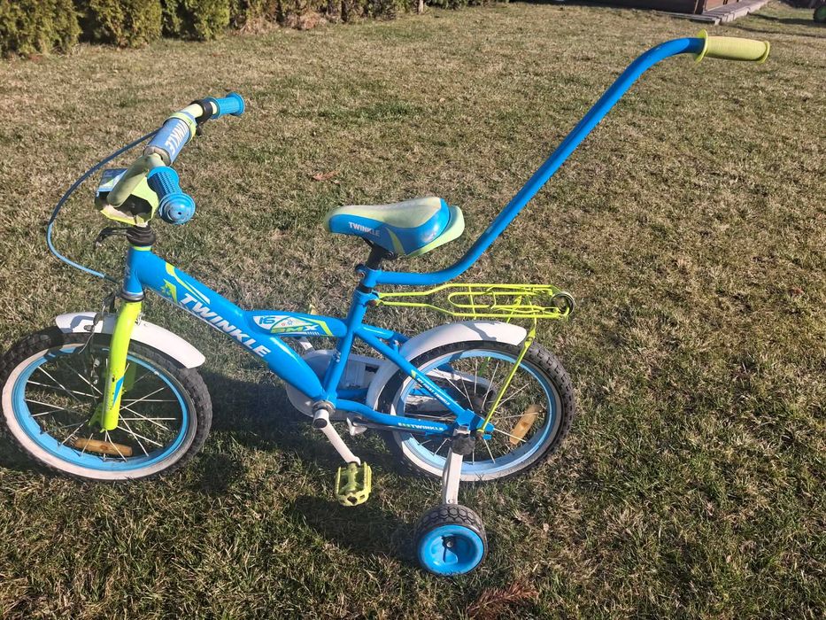 Rower Twinkle 16 cali (boczne kółka +drążek)
