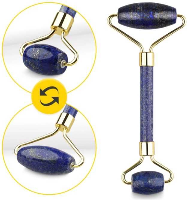 Roller do twarzy Gua Sha z naturalnego lazurytu 4Fizjo !!!