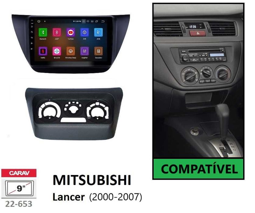 Rádio 2DIN Mitsubishi LANCER (2000 a 2017) • Android EVO VII VIII IX X