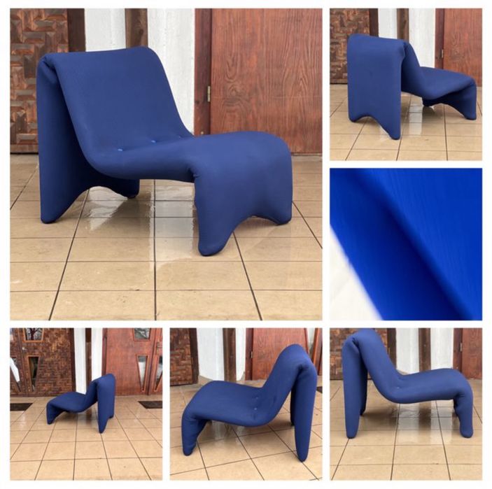 Mid century modern fotel w stylu Etienne Fermigier