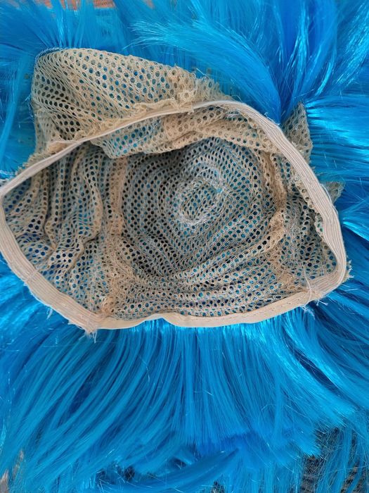 Peruka niebieska -karnawał , hallowen