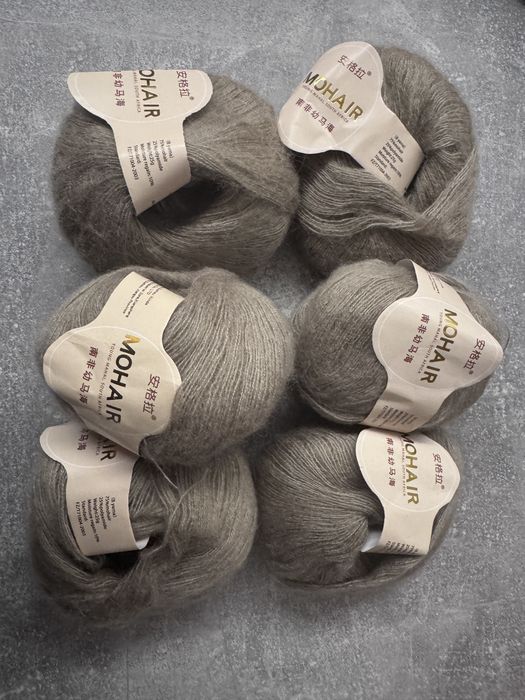 6 sztuk włóczki moher