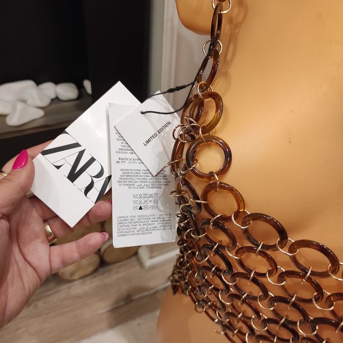 HIT!Zara,hot top, sexy, kółka, ażurowy top ,rozm M
