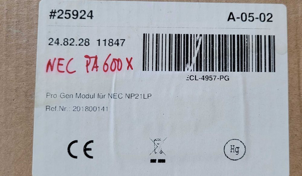 Lâmpadas para Projector de Vídeo NEC e Sony