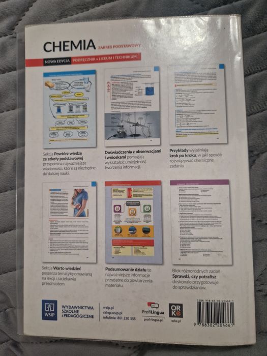Chemia Nowa Edycja Wsip podręcznik liceum  I technikum