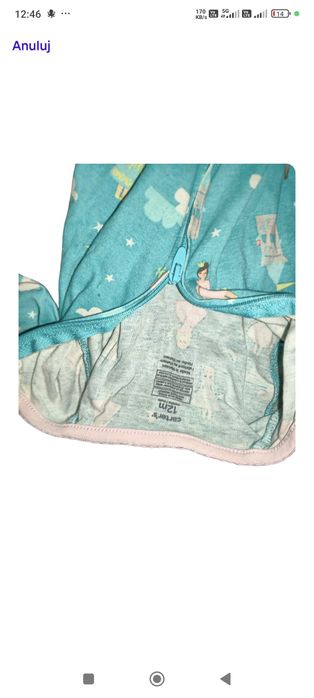 Carter carters 12m 80cm śpiochy księżniczki  pajac śpiochy