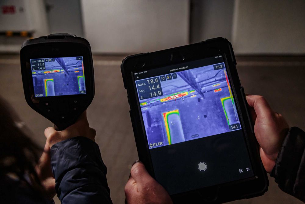 TERMOWIZJA, BADANIE KAMERĄ, ubytki ciepła, szukanie kuny, wycieki wody