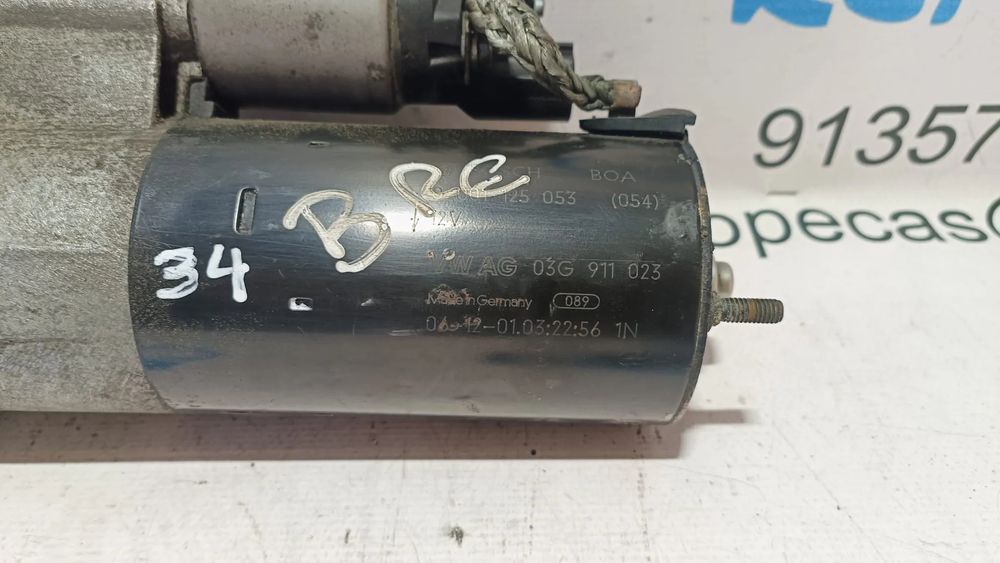 MOTOR ARRANQUE AUDI A6 C6 03G911023 0001125053 A4 B6 A4 B7 SEAT EXEO