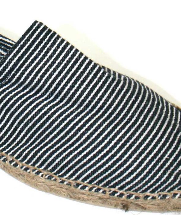 Espadryle wsuwane  sznurkowe płócienne klasyczne wzór w paski 39