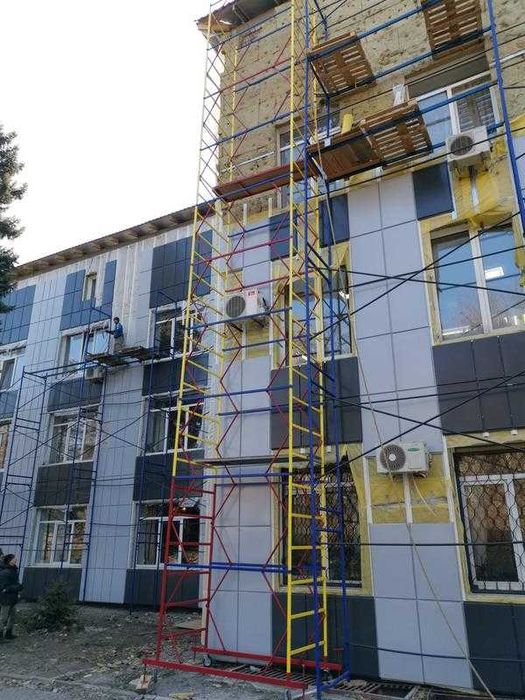 Вишка тура будівельна до 21 м, ліса на колесах, риштовка, риштування