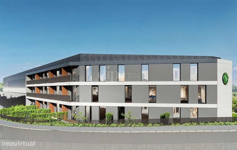 Apartamento T2 com amplo terraço, atualmente em construção