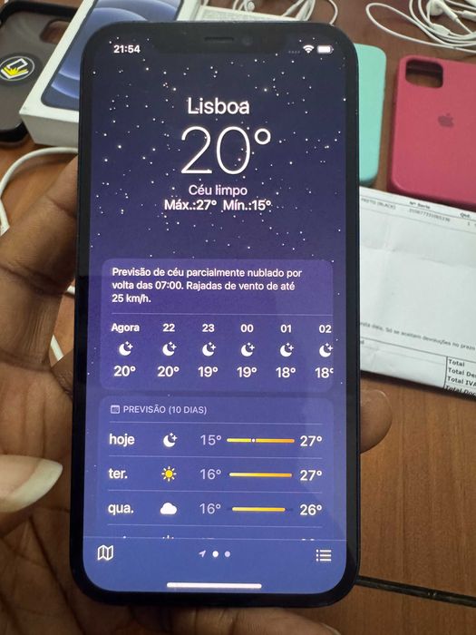 iPhone 12 128GB – Azul Escuro – Caixa + Fatura + 100€ em extras – 200€