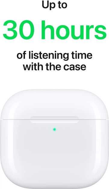 Навушники Apple AirPods (4-те покоління) (MXP63ZE/A)