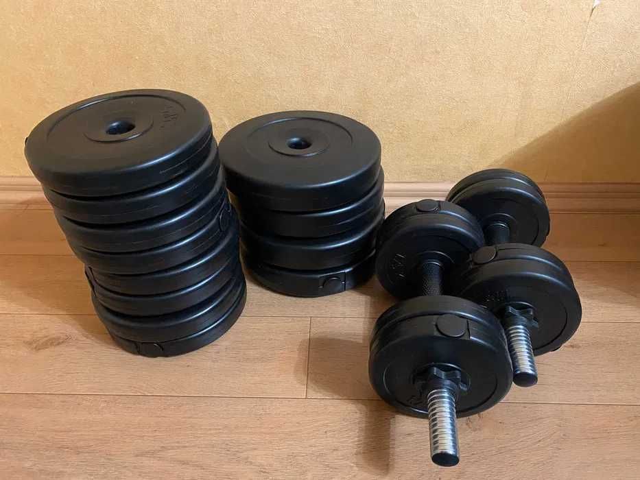 Блины 1,25 и 2,5 кг, 20 шт на гриф гантели, штанга или тренажер: 300 ...