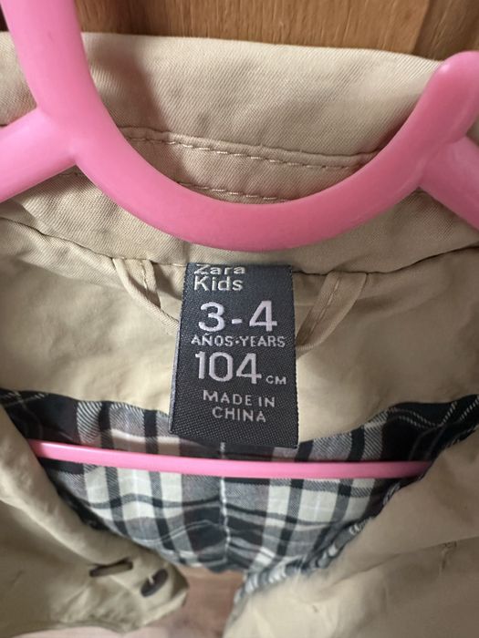 Дитячий тренч  Zara