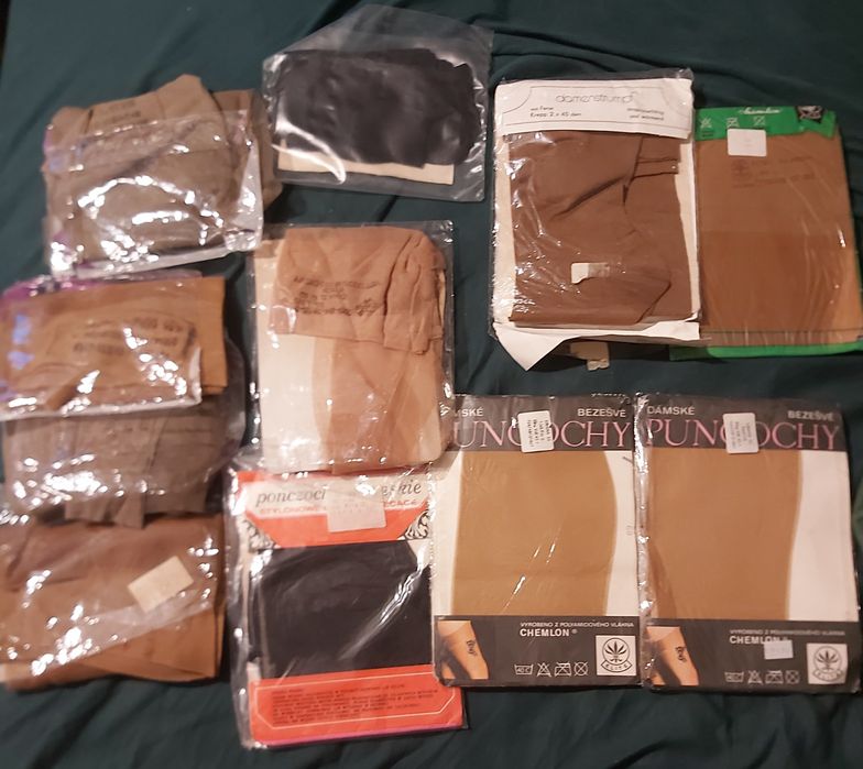 Pończochy, podkolanówki rajstopy PRL Unikat