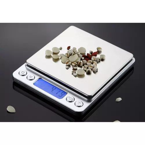 Waga Kuchenna Elektroniczna Precyzyjna LCD Cyfrowa do 500g miska