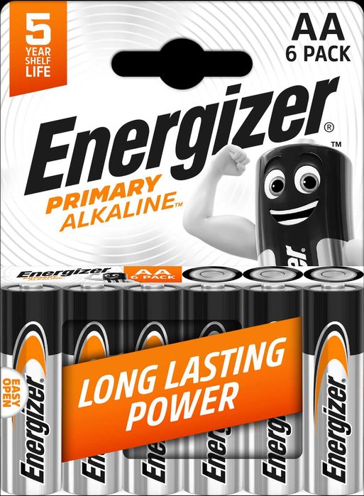 Батарейки Energizer Primary Alkaline AA\LR6_AAA\LR03 уп 6 шт. Гурт!