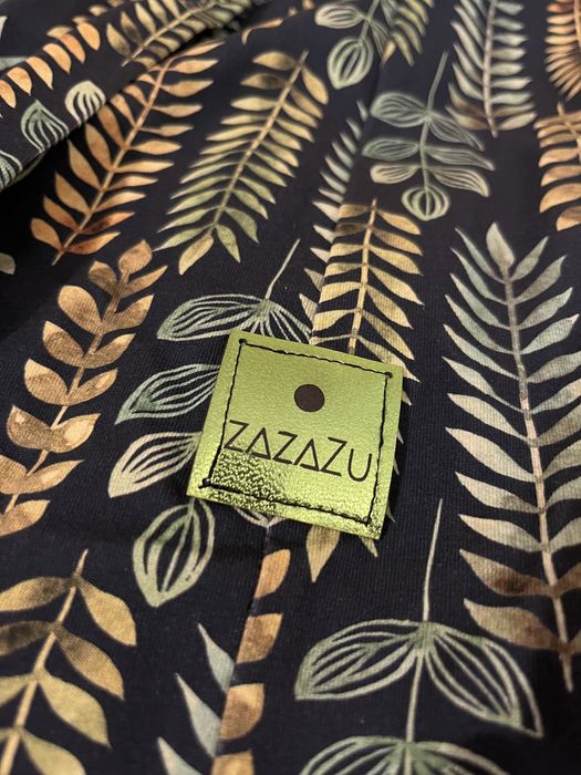 Sukienka w listki z kolnierzykiem sportowa elegancja NOWA