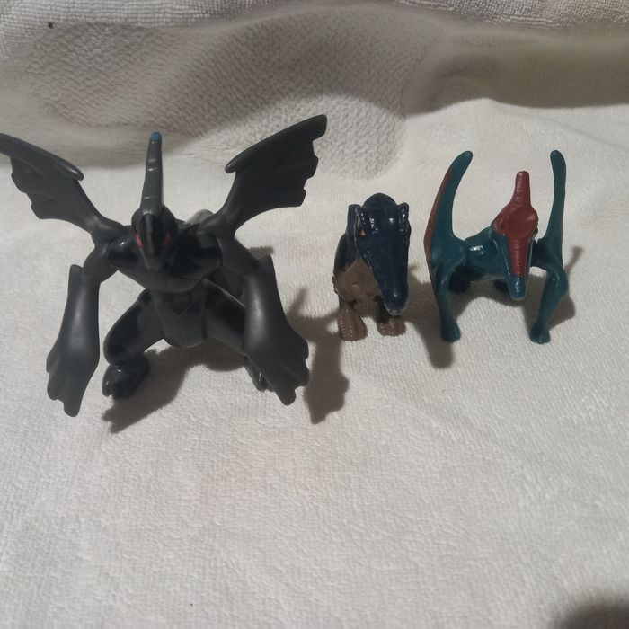 Игрушка дракон,  бу, комплект из трёх штук, и2