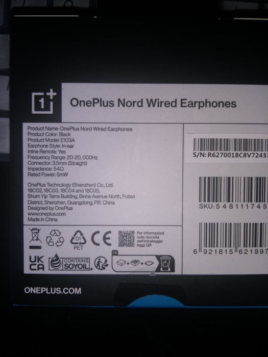 Słuchawki OnePlus Nord