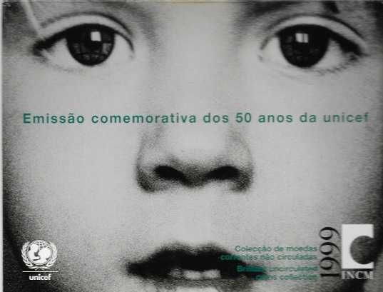 1999 Unicef - Carteira moedas em escudos.