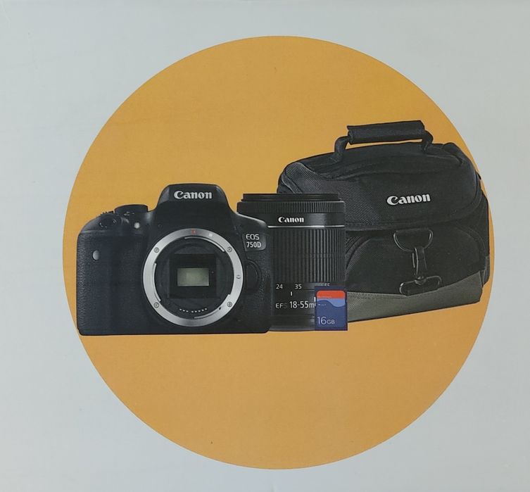 Câmara Fotográfica Canon EOS 750D Como nova